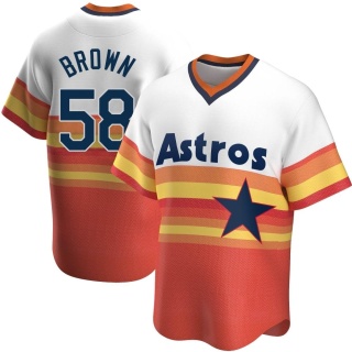 Men's Hunter Brown Houston Astros Replica Black Holographic Alternate Jersey