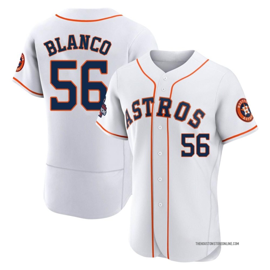 Youth Ronel Blanco Houston Astros Replica White Home Cooperstown Collection  Team Jersey