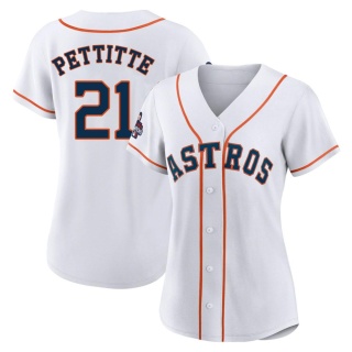 Men's Andy Pettitte Houston Astros Replica White Home Cooperstown
