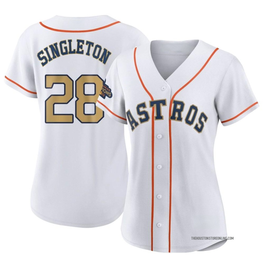 Men's Cesar Geronimo Houston Astros Replica White Home Cooperstown  Collection Team Jersey